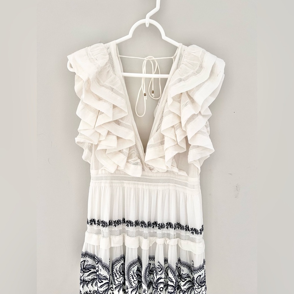 Ulla Johnson Marjorie Tiered Ruffle Maxi Dress Gown Size 2 - Picture 5 of 10